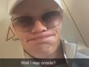 哈兰德回应曼市德比争议进球:我没越位吧?