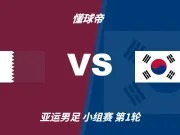 彩民支持率:卡塔尔U23vs韩国U23,客胜一边倒