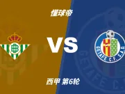 彩民支持率:贝蒂斯vs赫塔费,极端主胜一边倒