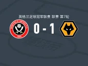 狼队1-0谢菲尔德联，劳尔-希门尼斯绝杀