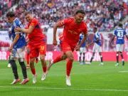 半场:莱比锡2-0汉堡,努萨、戈米建功,阿桑伤退