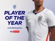 蝉联！贝林厄姆再度当选英格兰男子年度最佳球员👏🦁