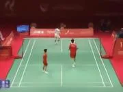 冯彦哲/黄东萍0-2印尼组合，连续两届亚运会收获混双铜牌