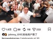 托雷斯 ins： 在拉斯罗萨斯门店庆祝耐克西班牙...