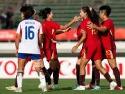 半场:中国女足2-0菲律宾女足,王妍雯双响,张琳艳伤退