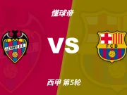 西甲角球统计：巴塞罗那场均6个，莱万特场均3.8个