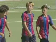 上演巴萨U15梯队首秀,李昊炎斩获拉玛西亚生涯首球