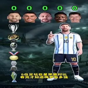 5大巨星荣誉一览：看完才知道梅罗有多强