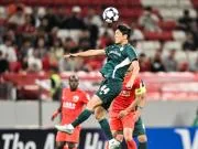 海港vs大田半场数据:控球率63%-37%,射门5-6射正2-1