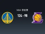 NBA战报:勇士124-98大胜湖人,伦德伯格17+9+2