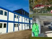 奥洛莫茨完成训练基地配套设施升级,捐助者乘直升机前来视察
