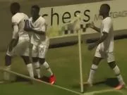 U17国少0-1坦桑尼亚U17,双方互有攻守,邝兆镭射门造险