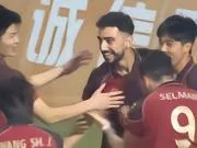 陕西联合4-1客胜南京城市,塞尔马尼戴帽,伊兰杜斯特任意球世界波