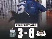 普雷斯蒂安尼打入个人阿根廷成年国家队首球，阿根廷12分钟3-0