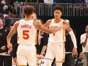 老鹰7人上双128-81狂胜黄蜂，约翰逊19+7+8，戴森11+9+4+7断