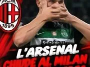 🔴⚫米兰询价约克雷斯,但阿森纳态度强硬:不接受租...