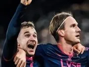 半场2-0，维京是首支欧冠对拜仁取得两球领先的北欧球队